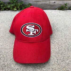 Vintage NFL San Francisco 49ers Baseball Hat Men's Adjustable Cap Red